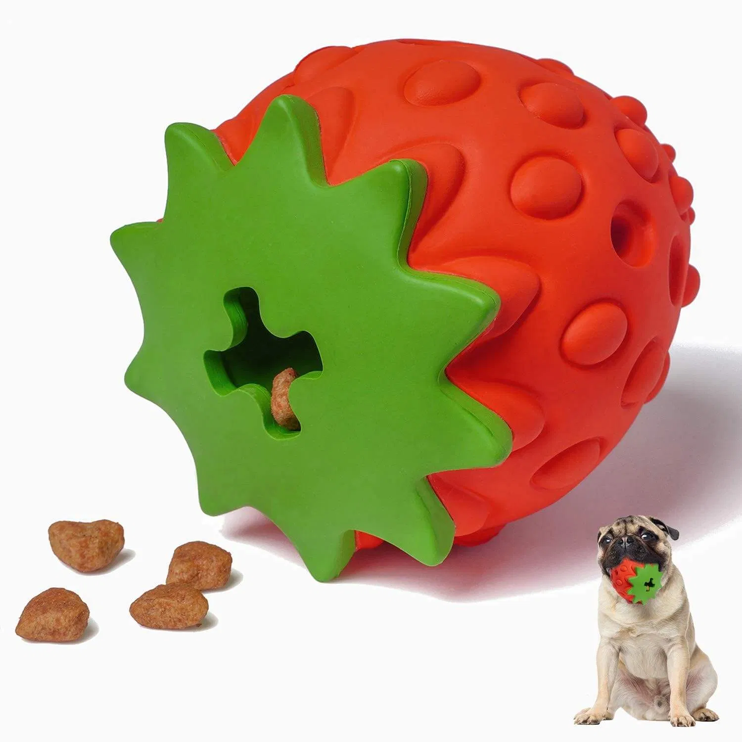 Silicone Leakage Food Pet Ball Puzzle Teeth Clean Eco Friendly Dog Toys
