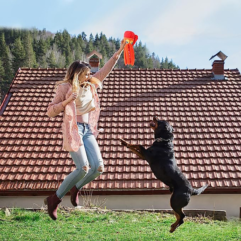 Best Selling Pet Plush Toys Octopus Dog Puzzle Bite Sound Octopus Toys