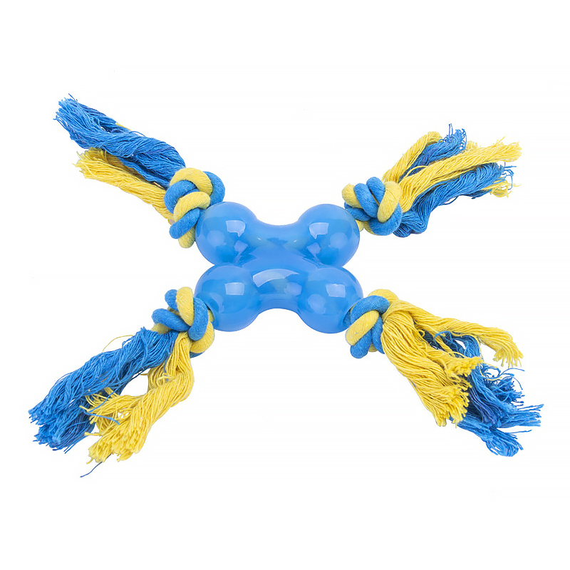 Factory Wholesale Eco-Friendly Soft TPR Pet Interactive Toy Dog Pulling Toy