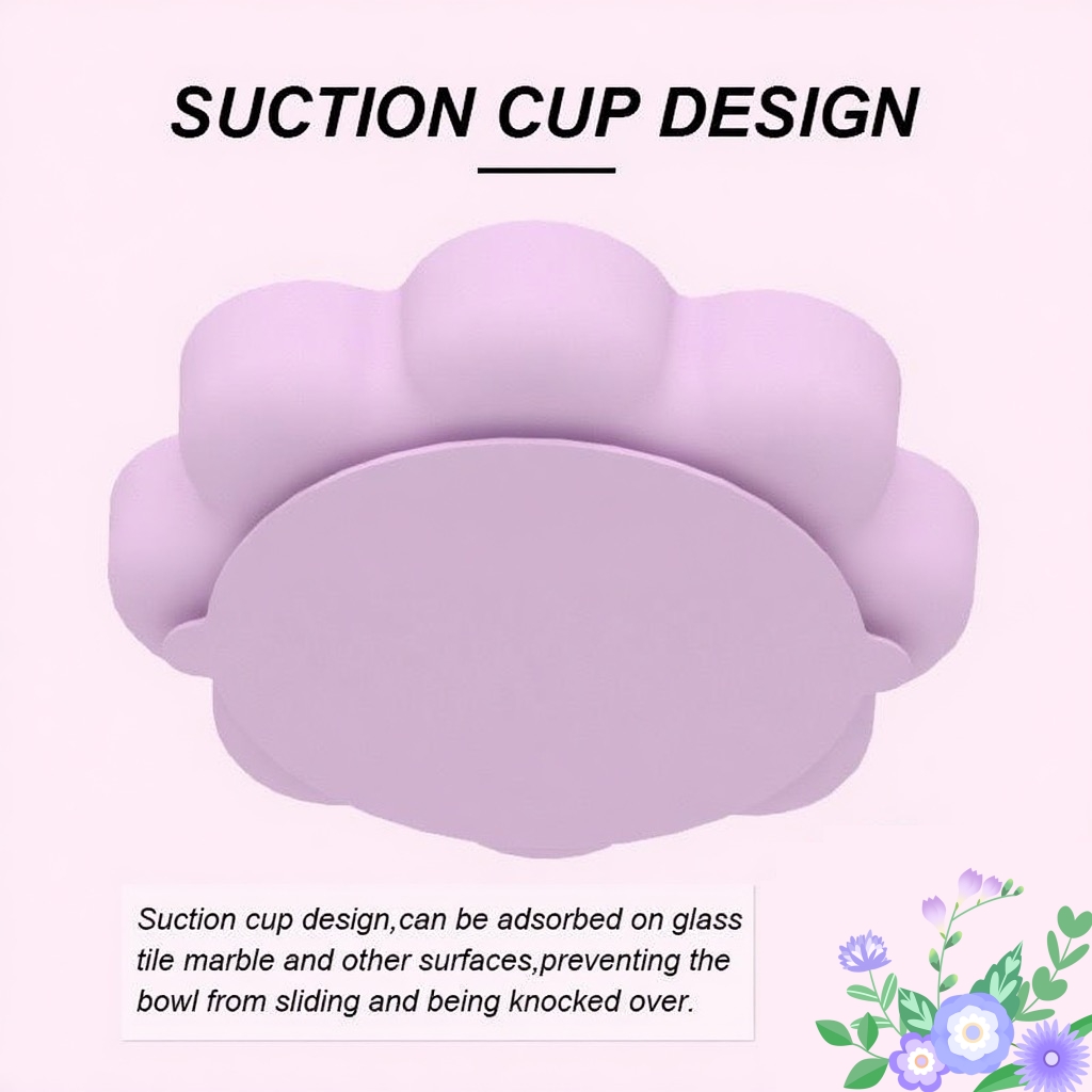 2025 New Design Pet Silicone Slow Eating Feed Dog Bowl Flower Shape Large Dog Slow Feeder for Large Breed