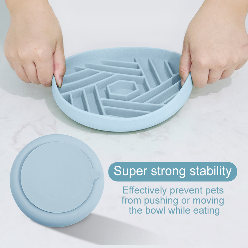 New Design Bpa Free Silicone Pet Bowl Slow Food Feeding Customized Portable Slow Feeder Dog Bowls