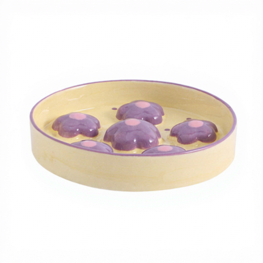 Wholesale Hand-Painted Cat Slow-Eating Anti-Choking Neck-Protecting Anti-Spill Food &amp; Water Bowl for Small/Medium Dogs and Cats