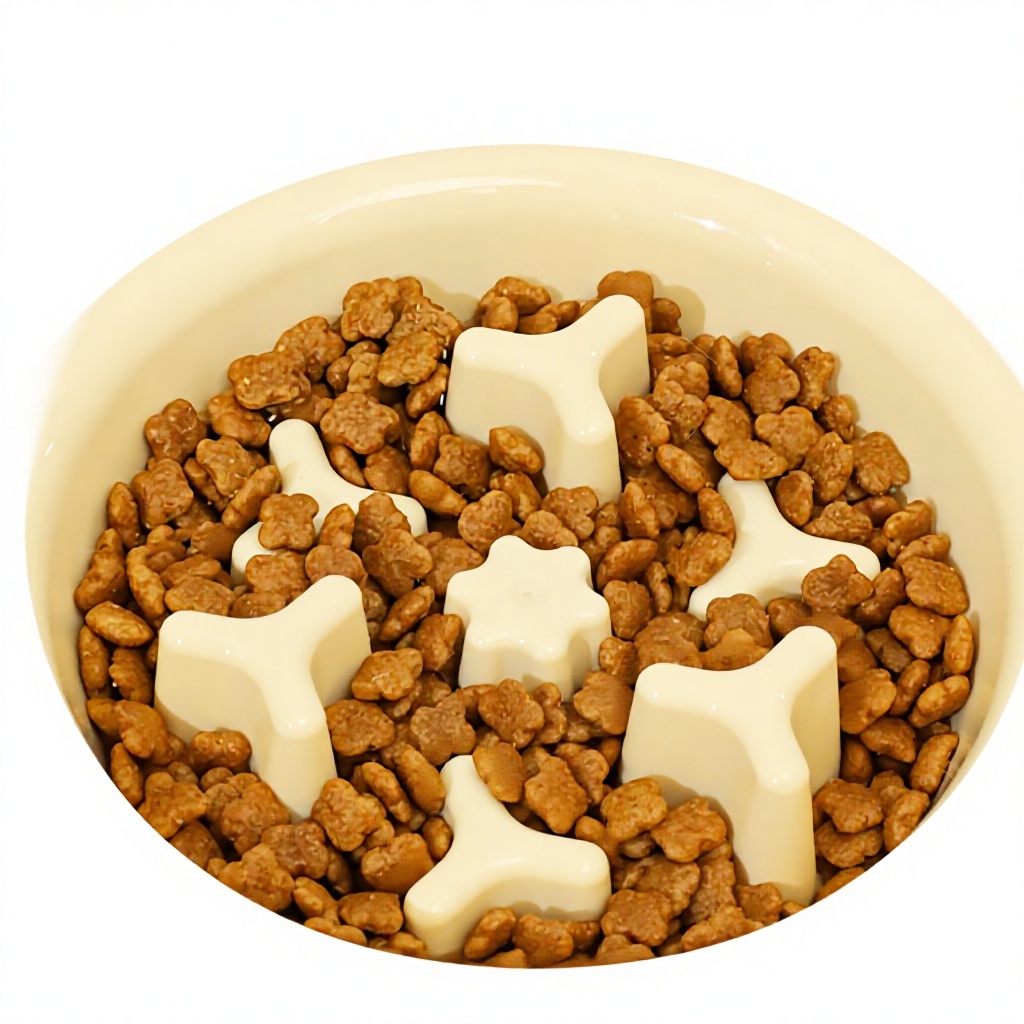 Pet Bowls Feeders Portable Eco-Friendly Modern Stainless Steel Rounded Two-in-One Slow Feeding Anti-Choking Outdoor Small