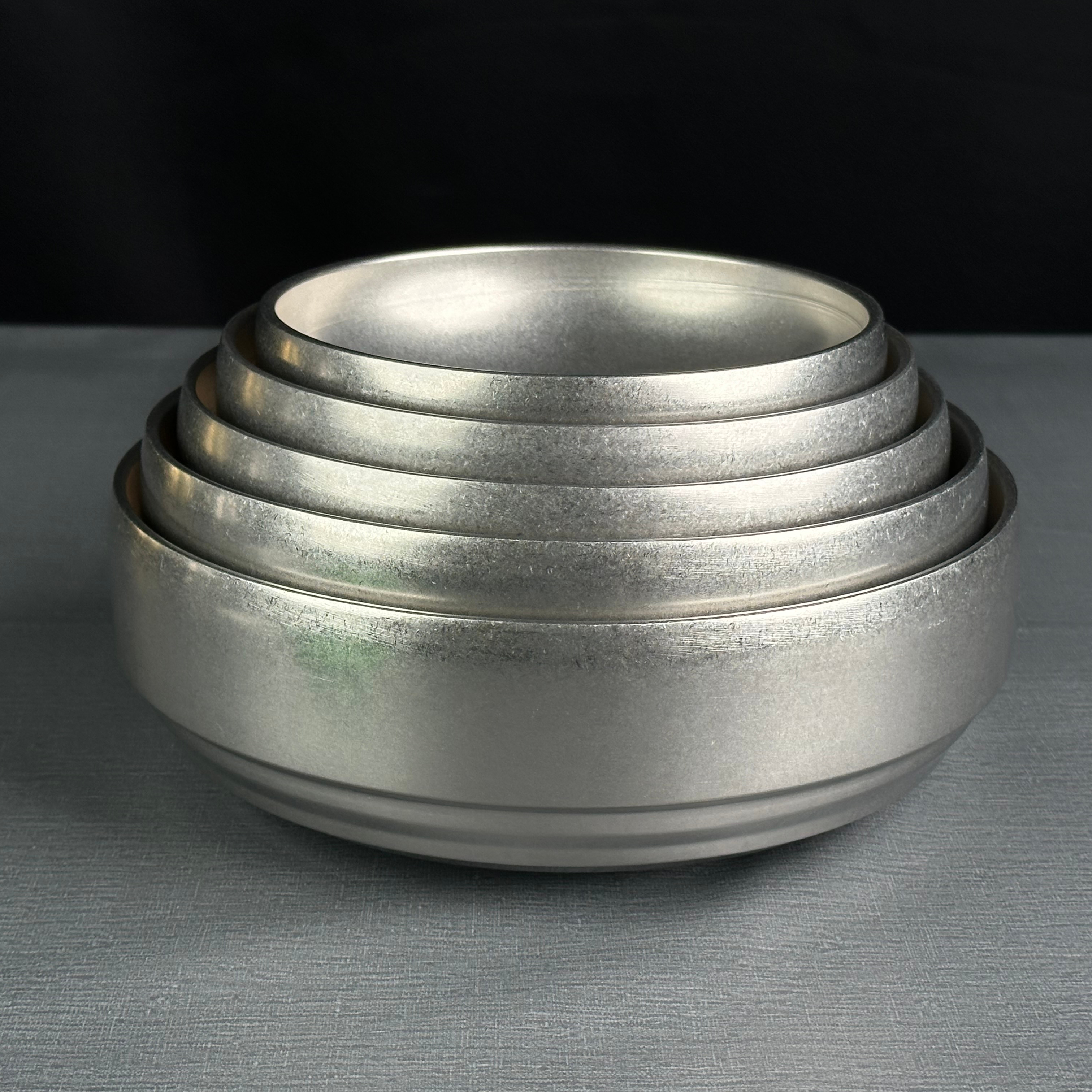 Wholesale Korean Style Double Wall Stainless Steel Ramen Rice Soup Bowls 304 Metal Gold Silver For Parties