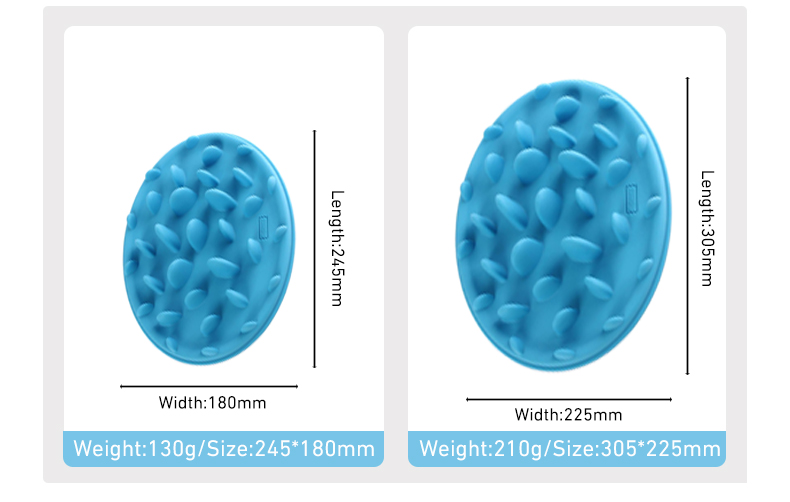 Food Grade Silicone Dog Slow Feeder Bowl, Non-Slip Anti-Gulping Puzzle Feeder for Small Dogs and Puppies, Custom Logo
