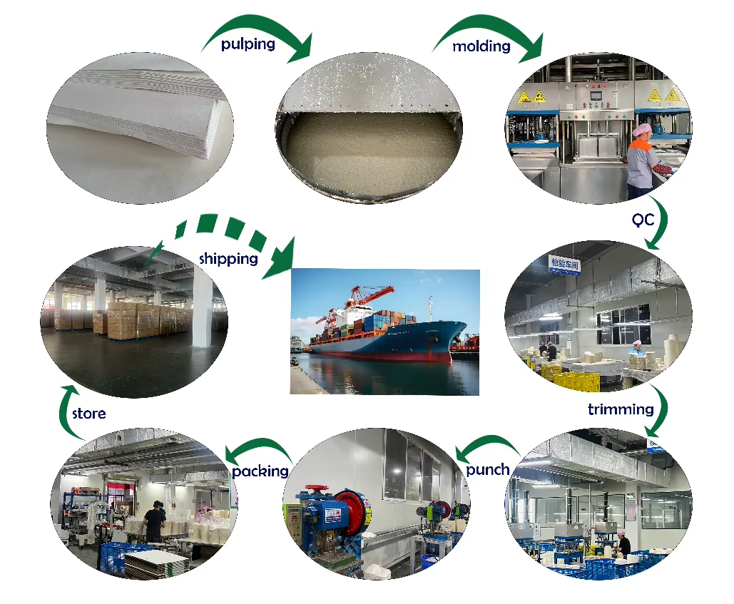 Heat resistant natural plates