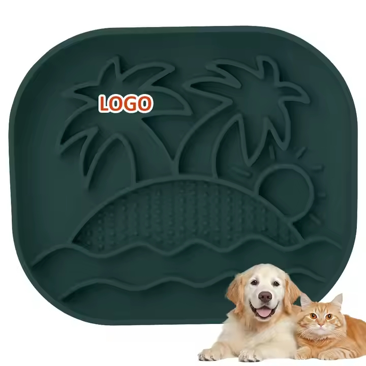 Silicone Slow Feeder for Pet 100% Food Grade BPA Free Coconut Tree Style