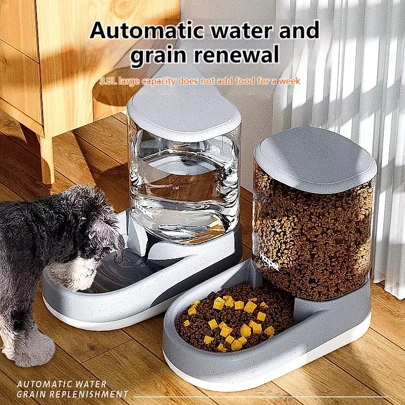 2026 New Design Elevated PP Cat Dog Food Bowl Raised Neck Protection Portable Stylish Pet Plate Bowl with Stand Base