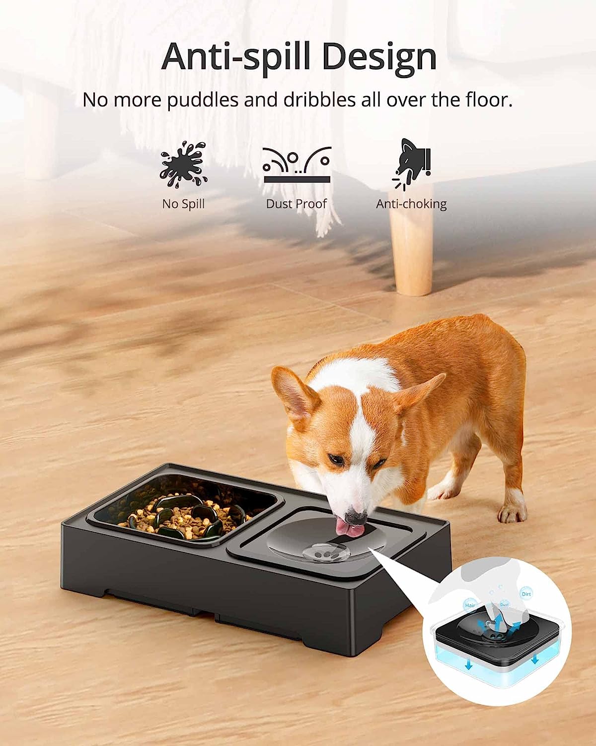 Adjustable Elevated Dog Bowl Grid Image 8