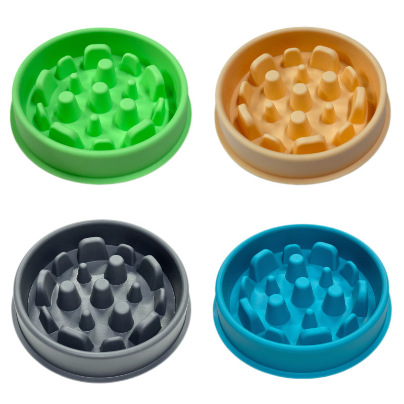 Food-Grade Silicone Anti-Choke Slow Feeder Bowl for Cats and Dogs Cross-Border Slow Eating Bowl for PETS