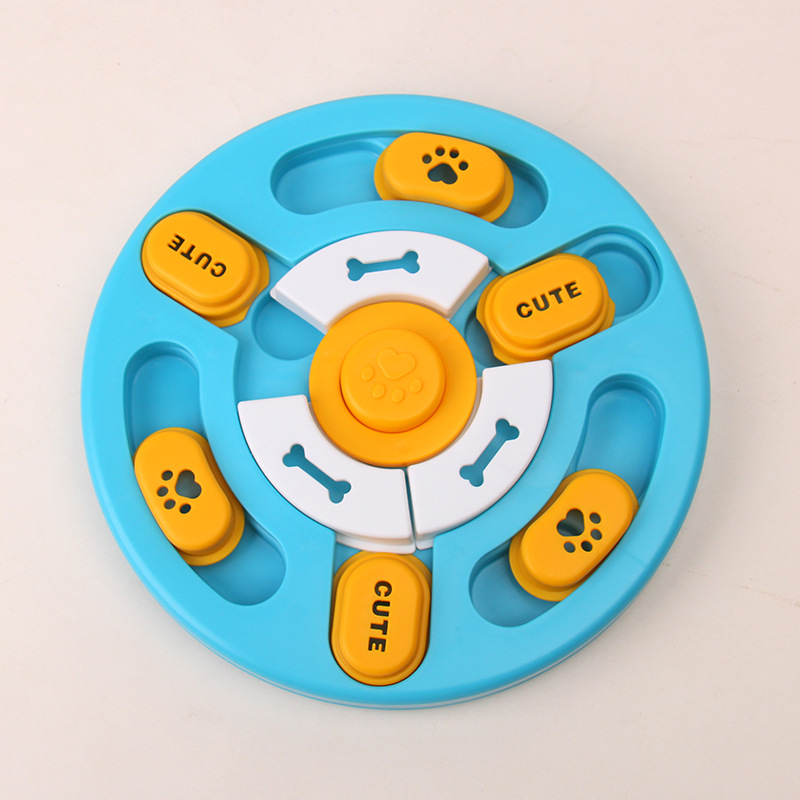 Wholesale Interactive Plastic Dog Cat Training Puzzle Intelligence Toy Slow Puzzle Feeder Bowl Game Toy