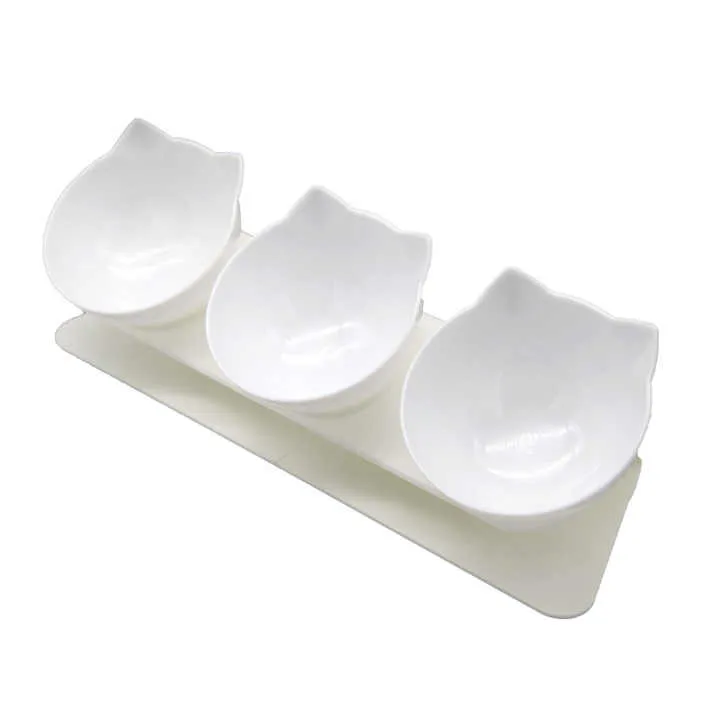 Ergonomic Tilted Cat Bowl Designed for Hassle-Free Feeding Experience