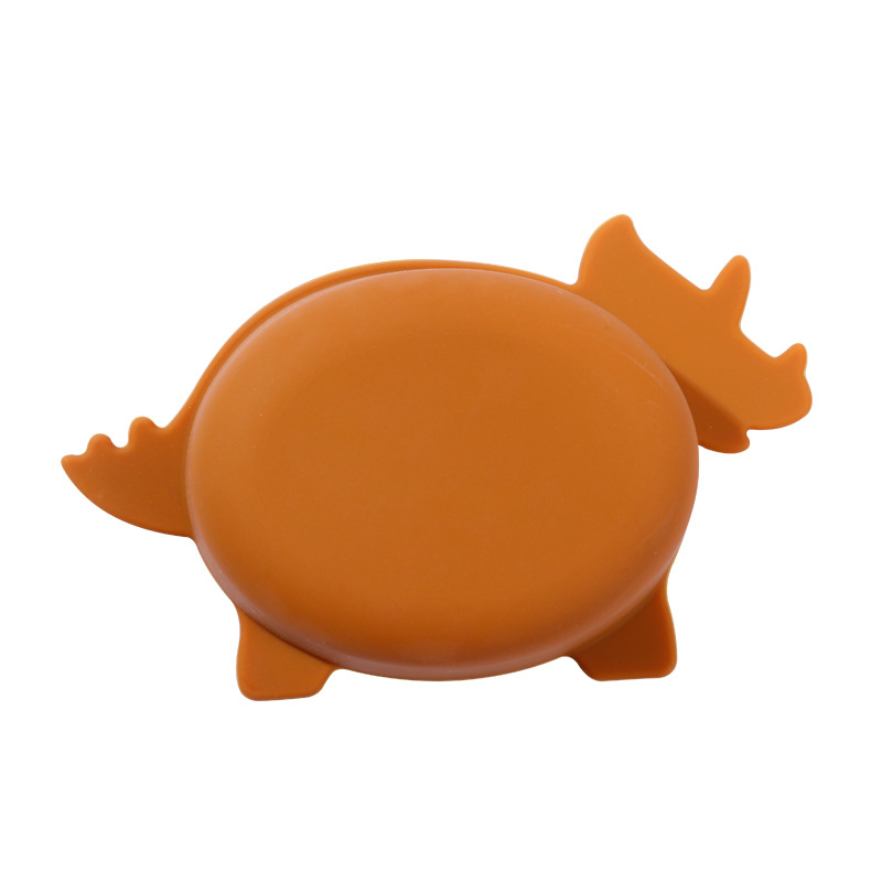 Dino Design Triceratops Food Grade Kids Toddlers Silicone Baby Feeding Plate Dish