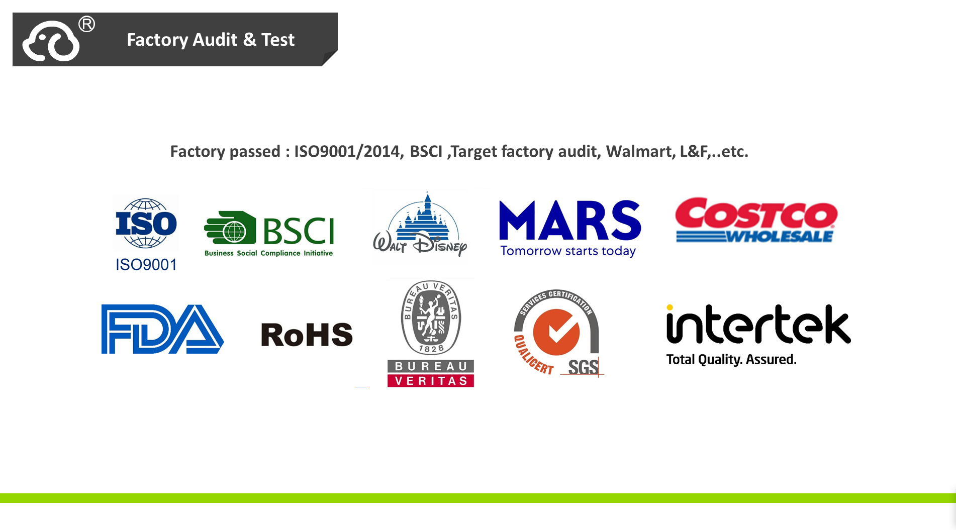 Certifications and Quality Control