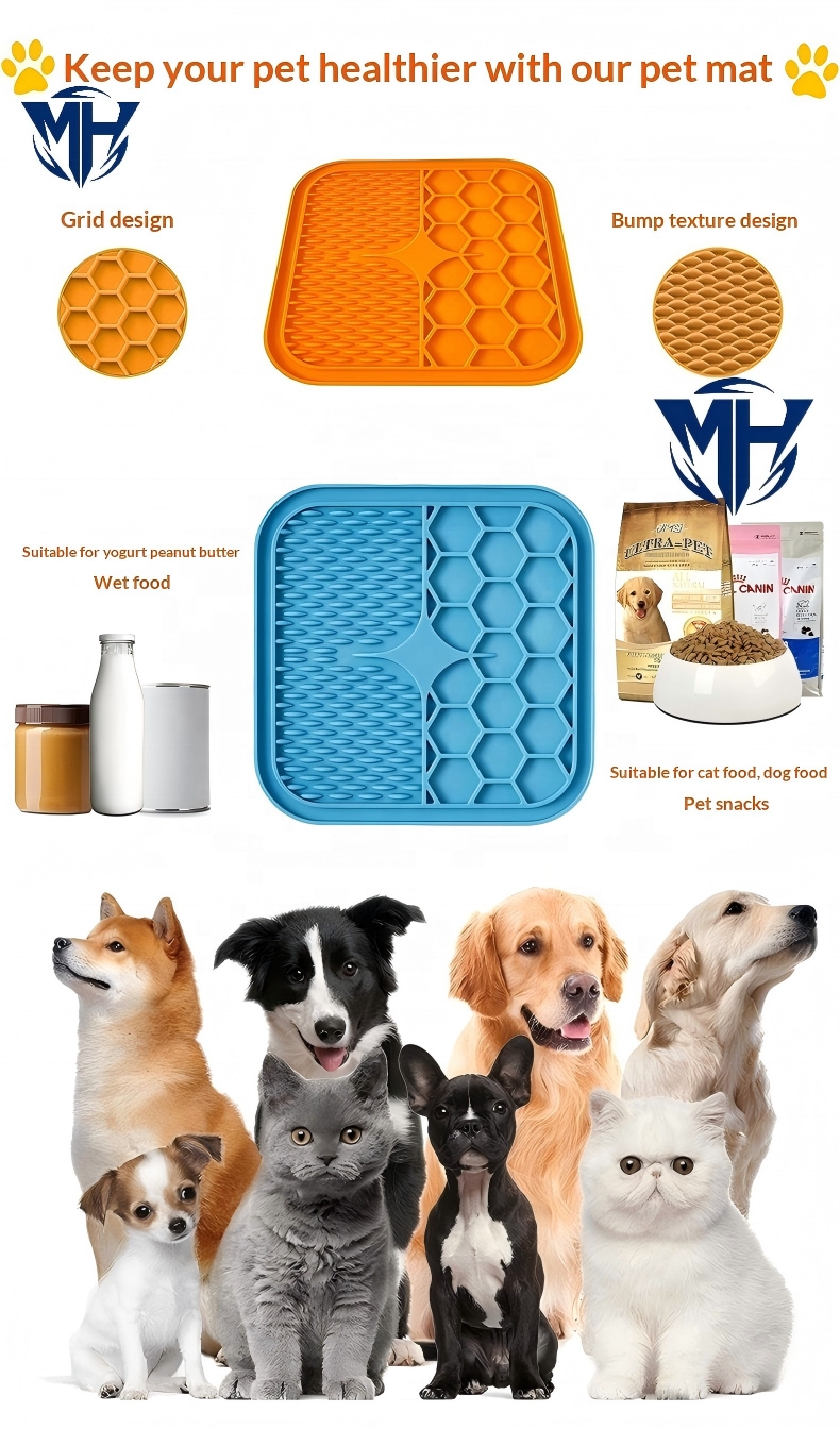 FDA LFGB Silicone Ceramic Slow Feeder Pet Bowl Anti Slip Maze Slow Eating Bowl For Dogs Cats OEM Pet Supplies Wholesale