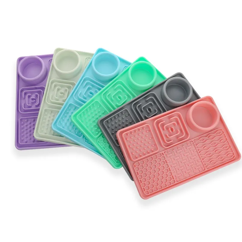 Anti-Slip Silicone Dog Slow Feeder Bowl for Healthy Eating