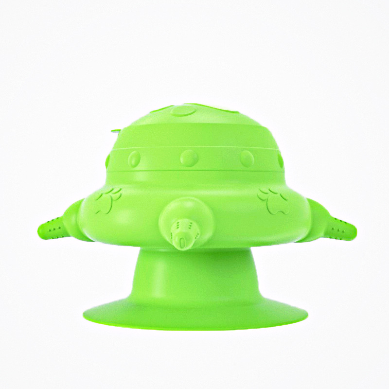 Customized Manual Suction Cup Pet Feeding Device Milk Bowl with Multiple Nipples Anti-Choking Bionic Cats Dogs Plastic