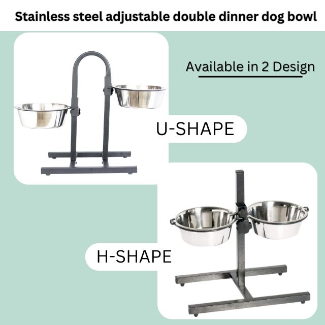 Direct Factory Prices Provided Adjustable Height Pet Food Water Bowl Slow Feeder Raised Dog Bowl Pet Feeder Food Bowls