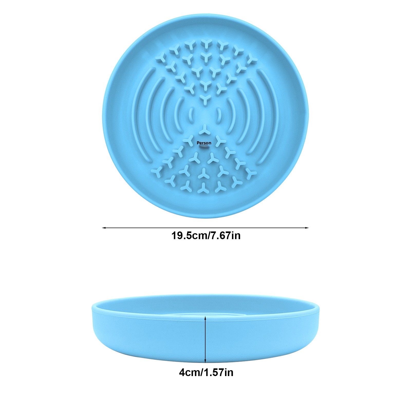 Cross-border Pet Slow-eating Bowl Round Silicone Suction Cup Non-slip Feeding Dish for Cats Dogs Pet Feeding