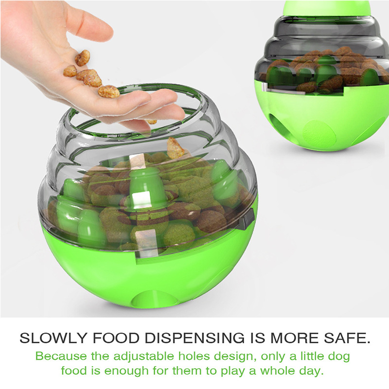 Hot Sale Classic Simple Boredom Buster Interactive Dog Puzzle Feeder Adjustable Slow Food Tumbler Eco Friendly Durable ABS Toys