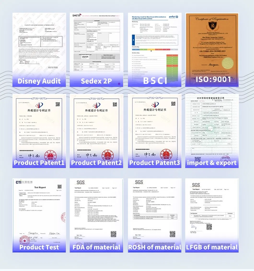 Silicone Products Certifications
