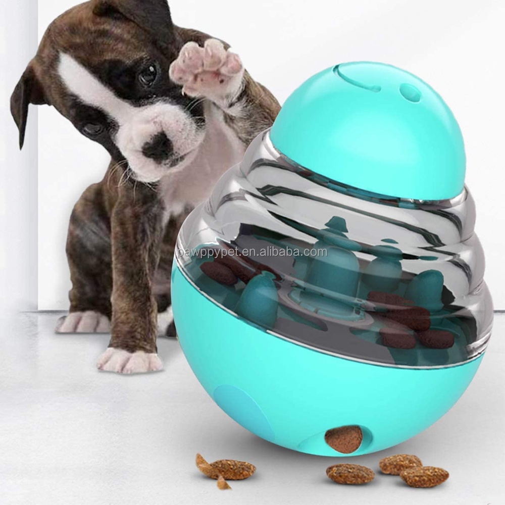 Dog Tumbler Treat Ball Pet Slow Feeder Treat Ball Small Interactive Food Dispenser Adjustable Treats Eat Canister Funny Maze Gym