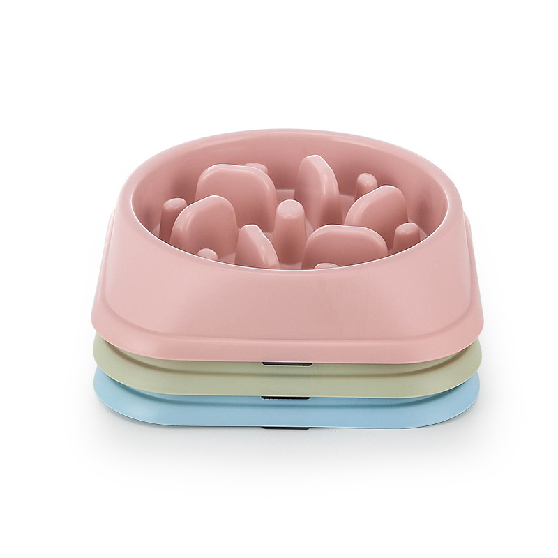 Dog &amp; Cat PP Material Slow Feeder Bowl Non-Slip Anti-Choking for Small &amp; Medium Pets