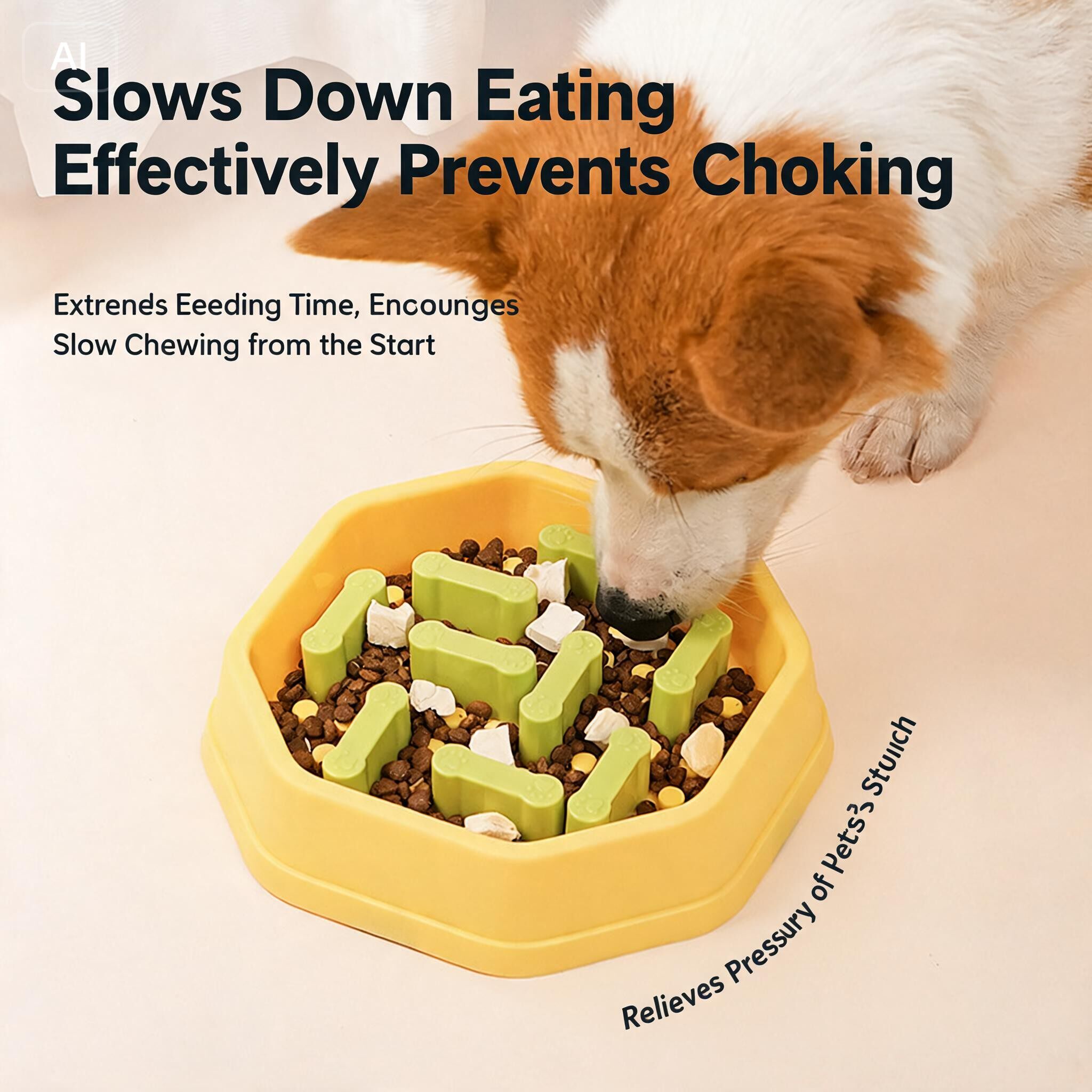 Adjustable Difficulty Slow Feeder Dog Bowl Modular Pillar Anti-Choking Pet Puzzle Feeder for Healthy Eating Factory
