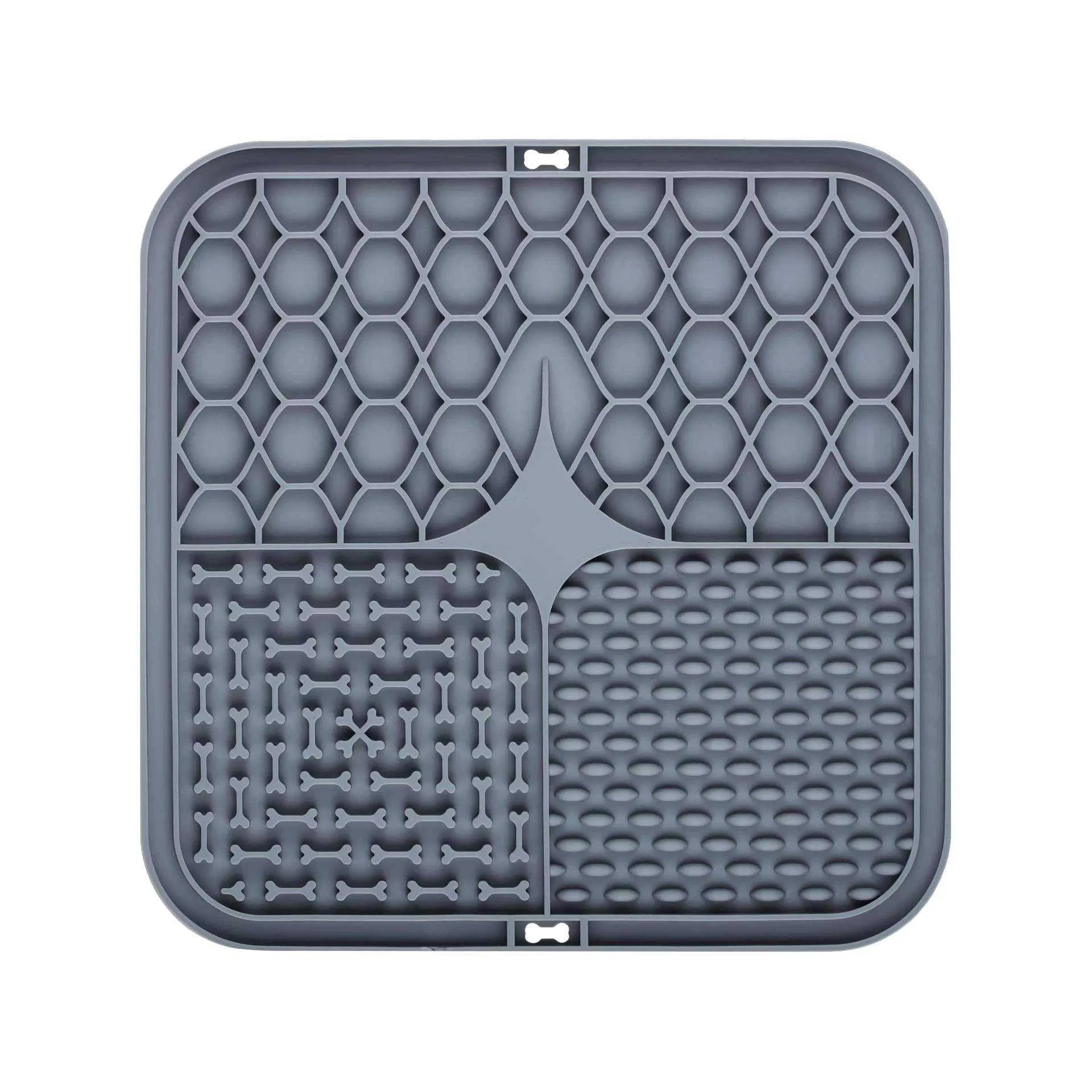 Silicone Pet Dog Slow Feeder Mat with Spatula Food Eating Slow Bowl Mat with Anti Slip Suction Cups Base for Dog Cat Health