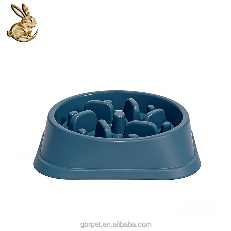 Dog Small Animals Slow Feed Automatic Plastic Bowl Anti-Choke with Non-Slip Bottom Anti-Tip Portable Pet Feeding Utensil