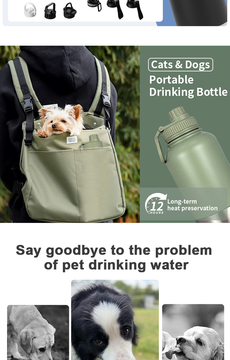 Must-Have for Pet Owners: Newest 3-in-1 Portable Dog Feeder Dispenser with Food Container