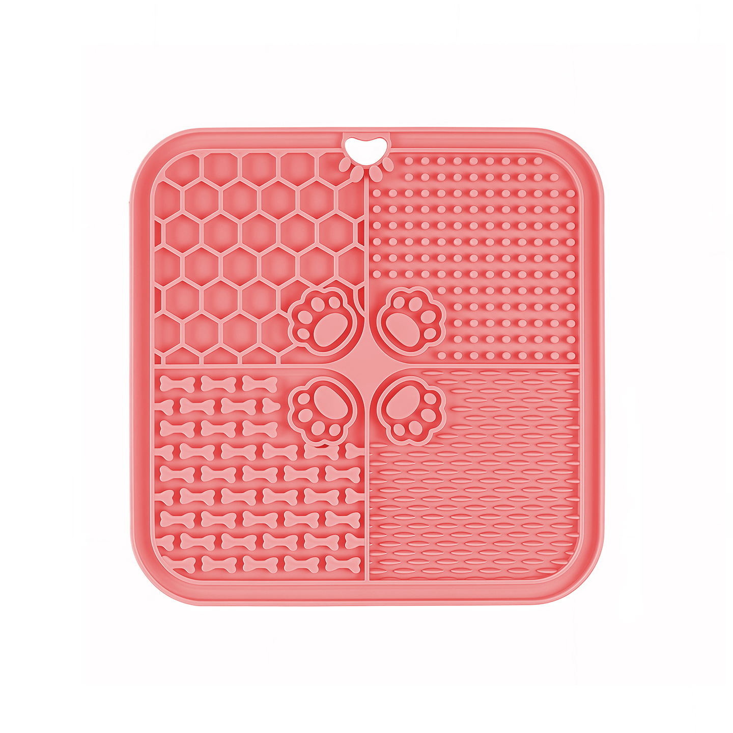 BPA Free Stylish Silicone Slow Feeding Bowl with Suction Cup Pet Licking Mat and Feeding Utensils for Water and Food