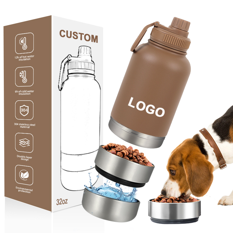 Must-Have For Pet Owners: Newest 3-in-1 Portable Dog Feeder Dispenser With Food Container