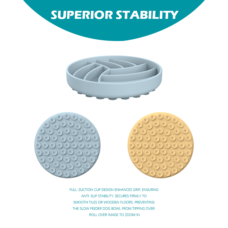 Dogs Anti-Choking Slow Feeding Maze Interactive Silicone Waterproof Dog Food Bowl Puzzle Slow Feeder