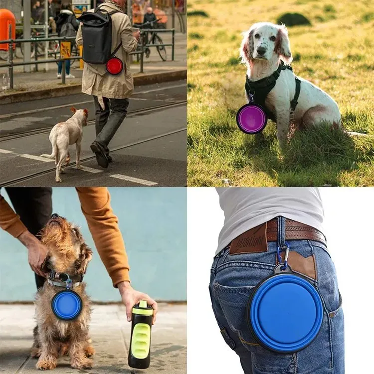 Silicone Collapsible Slow Eating Dog Popcorn Mask Bowl