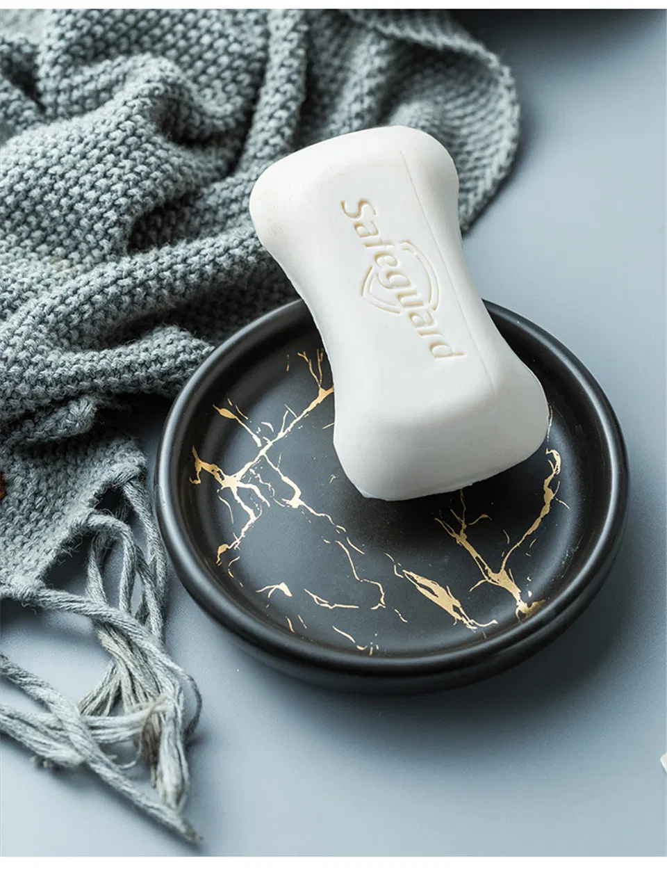 Bath Set Luxury Marble Pattern Tooth Mug Lotion Dispenser Soap Dish