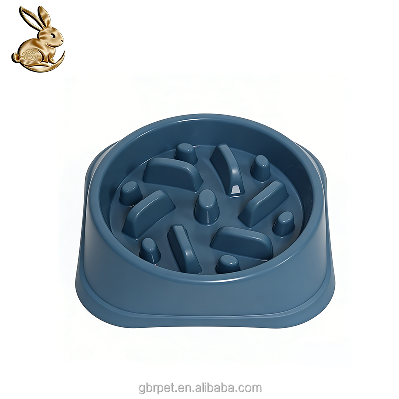 Dog Small Animals Slow Feed Automatic Plastic Bowl Anti-Choke with Non-Slip Bottom Anti-Tip Portable Pet Feeding Utensil
