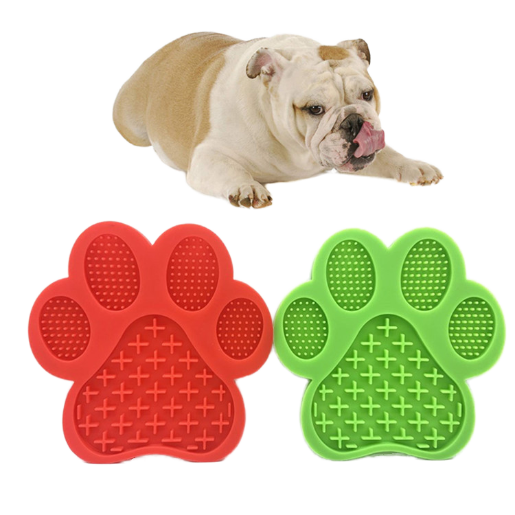 High Quality Flexible Silicone Pet Licking Mat Slow Feeder Bowl Healthy Anti-Gulping Feeding Pad for Pet Training