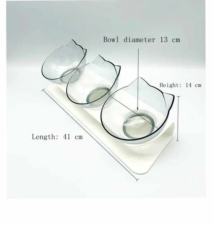 Ergonomic Tilted Cat Bowl Designed for Hassle-Free Feeding Experience