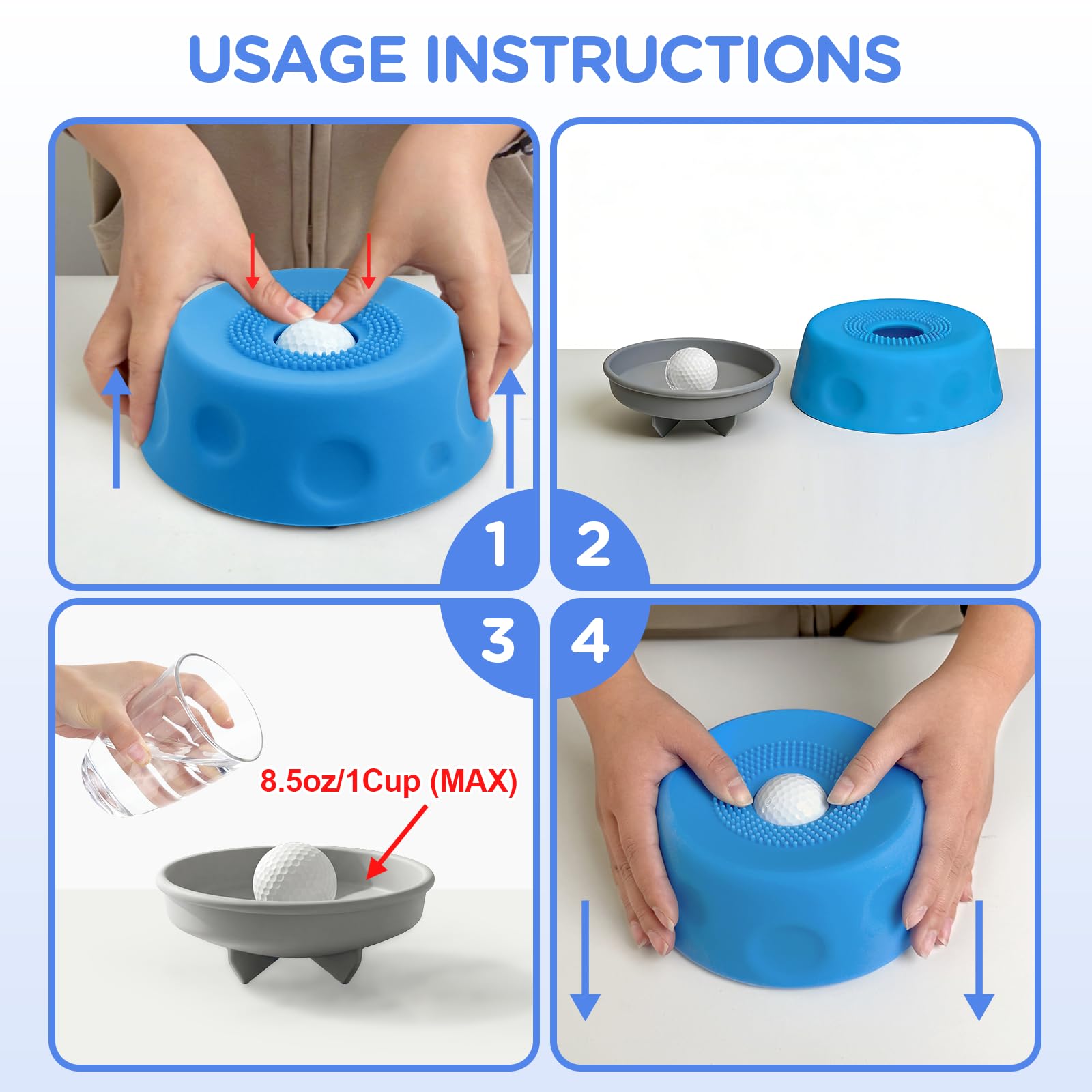 ZMaker 2026 New Silicone Dog Licking Bowl with Rolling Ball Lick and Roll Bowl for Dogs Slow Feeder Dog Bowls for Liquid