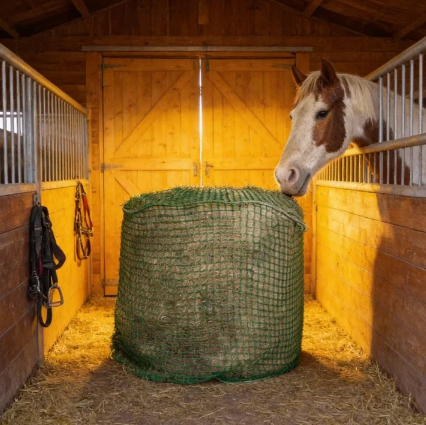 Commercial Horse Hay Net Slow Feeder for Large Square Bales Heavy PP Webbing Custom Sizes Available for Farm
