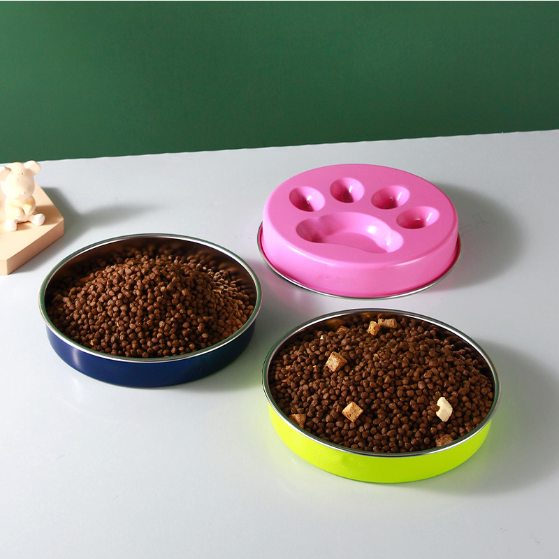 Hot Selling Eco-Friendly Classic Cut Rounded Small Animal Anti-Choking Slow Food Portable Leak Proof Waterproof Stainless Steel