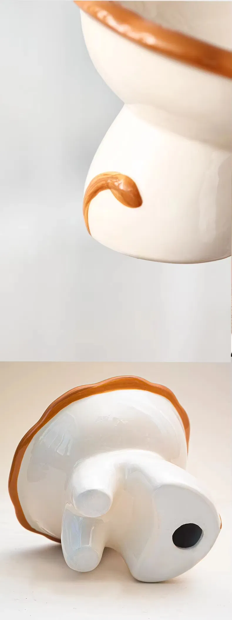 Custom Elevated Eco-Friendly Ceramic Pet Bowl