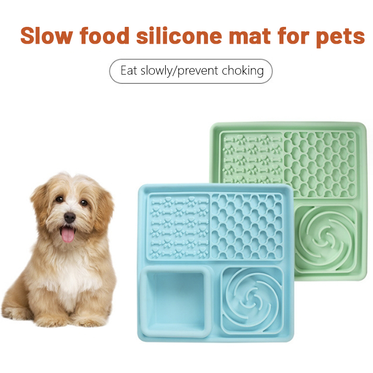 Durable Anti Gulping Dog Bowl Slow Feeder with Sucker Non-Toxic Slow Feeding Small Medium Large Breed Slow Feeder Dog Bowls