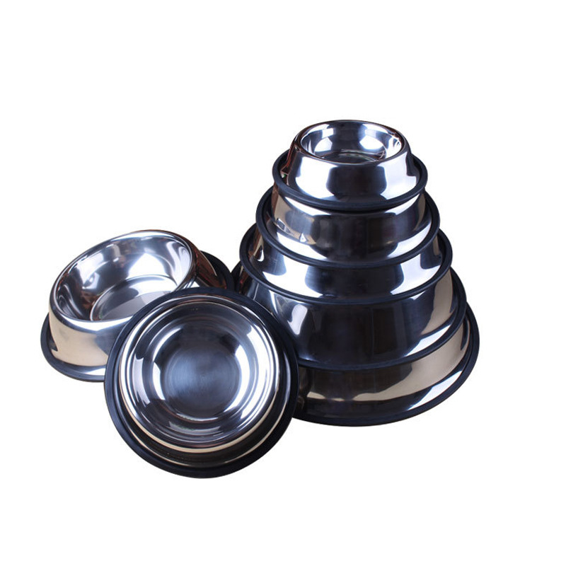 Dog Bowl Pet Food Utensil Stainless Steel Pet Double Bowl Water and Food Integrated Cat Anti Fall Slow Food