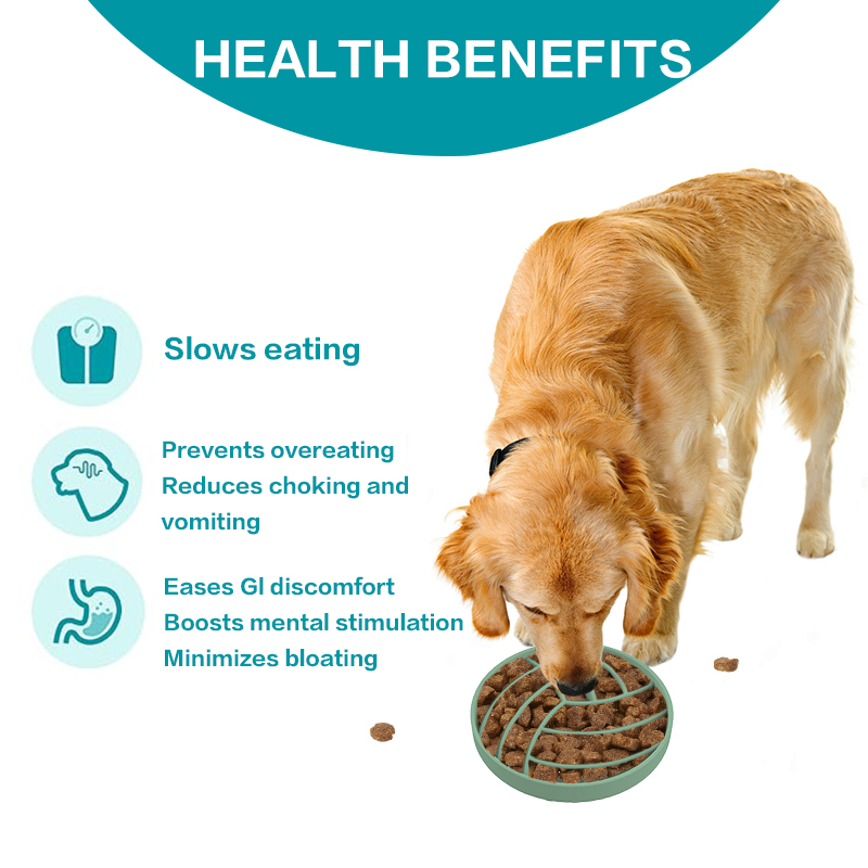 Dogs Anti-Choking Slow Feeding Maze Interactive Silicone Waterproof Dog Food Bowl Puzzle Slow Feeder