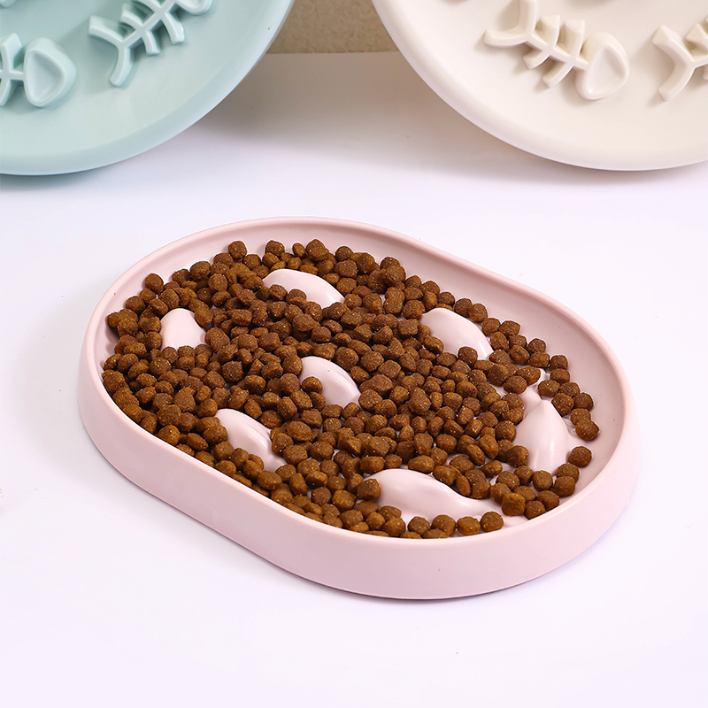 Automatic Slow Feeding Anti-Choking Dog &amp; Cat Food Bowl with ABS Material Box Design for Pets