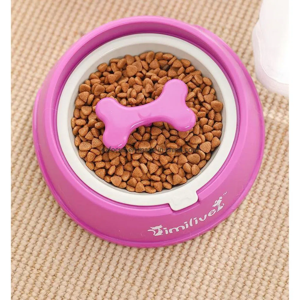 Pet Slow Feeder, Puppy Bone Shaped Rotating Interactive Wbb12699