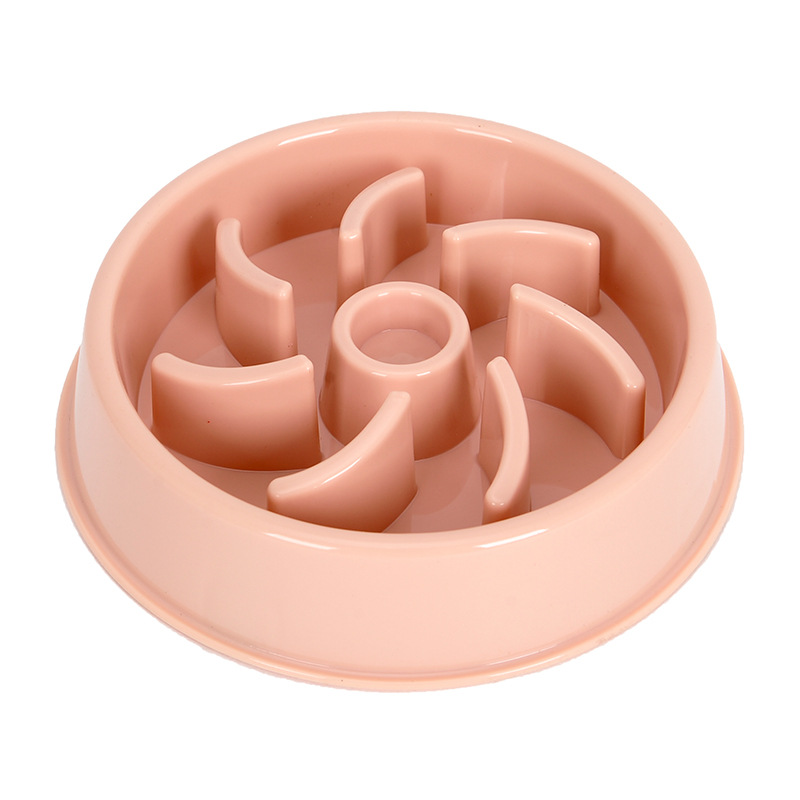 Intelligent Vortex Design Anti Gulping Healthy Eating Puzzle Drinking Feeding Bowl Dog Pet Slow Bowl