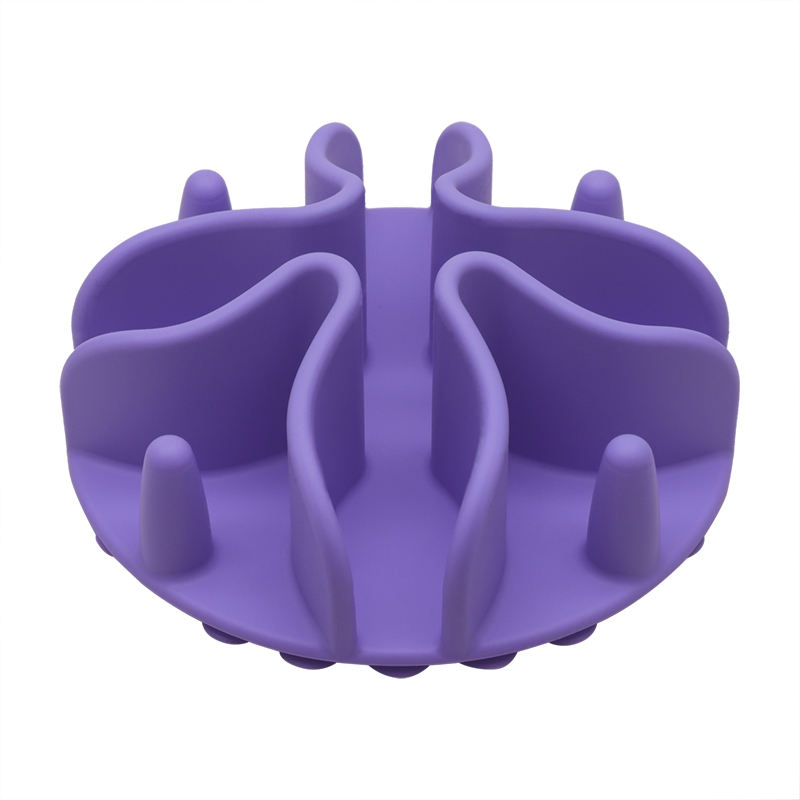 Silicone Slow Feeder Dog Bowl Insert Prevents Gulping and Promotes Healthy Eating